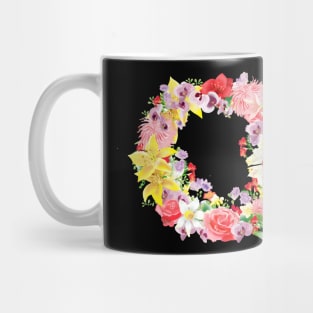 wreath of summer beautiful flowers Mug